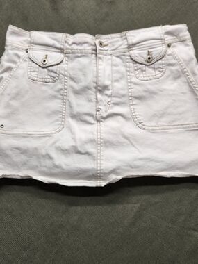 ⭐️Y2K Kit Kit Denim Cargo Mini Skirt with Built-in Shorts Skort | Utility 14